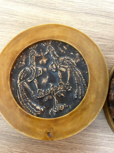 Small carved wooden - , trinket