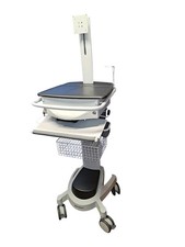 Slimline Medical Use Telemedicine Hospital Workstation Mobile Cart PC Cart