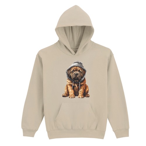 Mastiff dog puppy beanie hat - puppy,