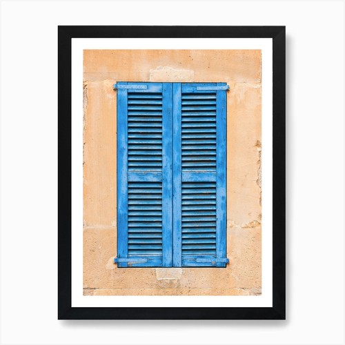 Blue shutters old - blue,