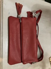 MATTIES RED CLUTCH/SHOULDER
