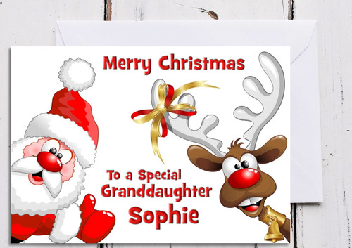 Santa reindeer personalised - santa,