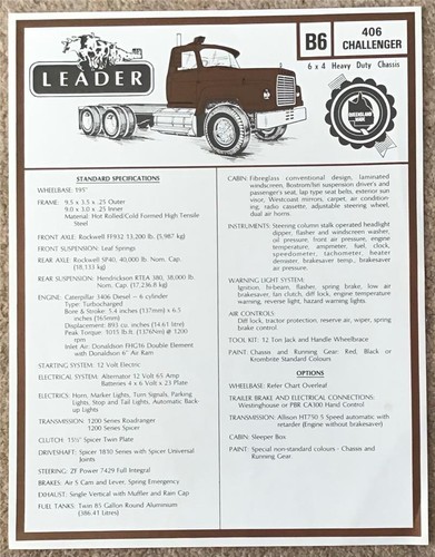 Leader trucks 406 - leader,