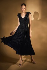 Coast Navy A-Line Dress Womens