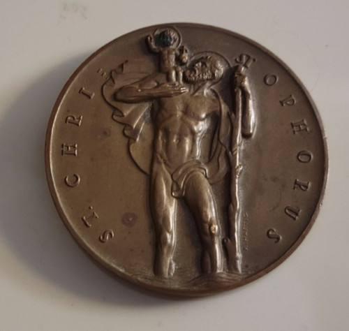 Christophorus bronze - st,