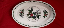 Portmeirion Holly and Ivy Large Oval Plate. Excellent Condition