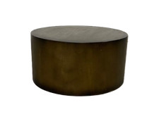 Arighi Bianchi Carrea Round Bronze Patina Drum Coffee Table Ombre RRP £669
