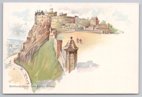 Edinburgh castle from parade - from,