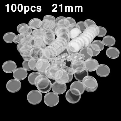 100 pcs premier clear coin - clear,