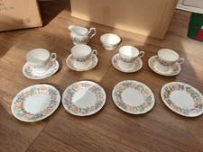 Paragon Country Lane China -14 pcs - 4 Trio's plus milk jug and sugar bowl