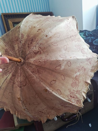 Antique french parasol - , child