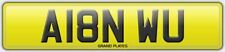 ALAN WU REGISTRATION A18 NWU ALANS NUMBER PLATE ALLAN NO ADDED FEES ASSIGNED 4U
