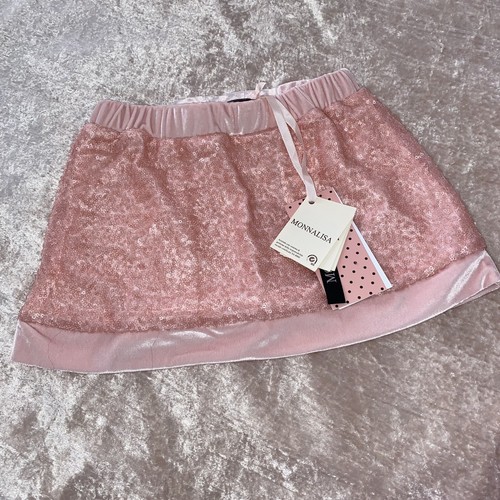 Monnalisa pink sequin velour - monnalisa,