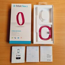 Fitbit Flex 2 EMPTY BOX & New Large L Pink Silcone Band Replacement