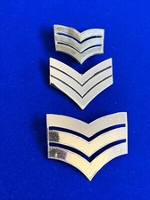 Police Officer Vintage Metal Sergeants Stripes