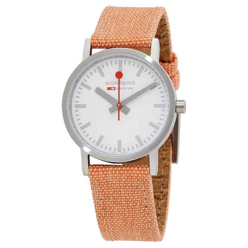 Mondaine quartz white dial - quartz,