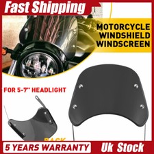 Motorcycle Windscreen Windshield Wind Screen Deflector Bike Smoke Universal UK
