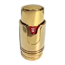 TRV Head Gold Shinny  – Thermostatic Radiator Valve Cap Fits Drayton TRV4
