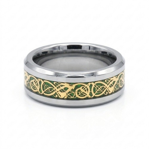 Gold celtic dragon - gold,