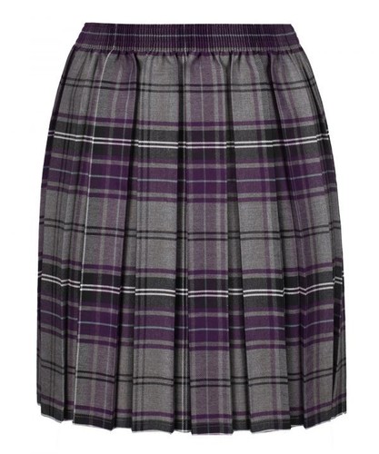 Girls tartan school skirt - girls,