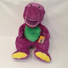 Vintage Large Barney Dinosaur Plush/Soft Toy 2007 - Lyons Partnership- Good Cond