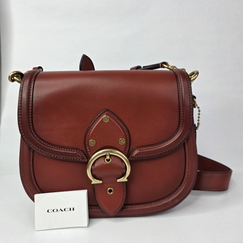 Coach beat saddle bag red - coach,