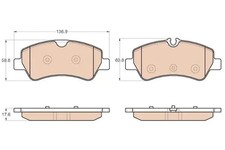 Brake pads GDB1968 TRW for