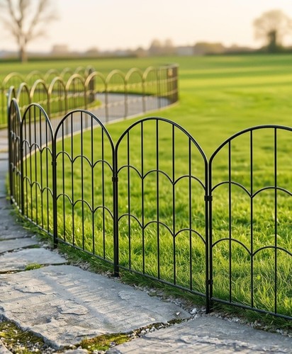Metal garden fence - metal, panels
