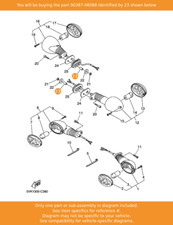 YAMAHA Collar, 90387-06088 OEM