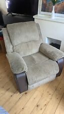 JUMBO CORD FABRIC RECLINER ARMCHAIR SOFA LOUNGE HOME  RECLINING CHAIR - Bargain