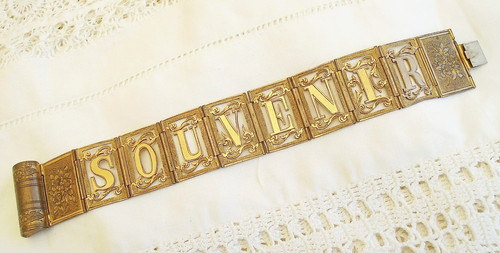 Rare antique souvenir gilt - antique,