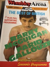 Boxing Program Barry Mcguigan Vs Farid Callouze And Early Bruno Vs Rodriguez 