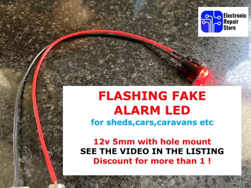 12v flashing fake alarm led - 12v,