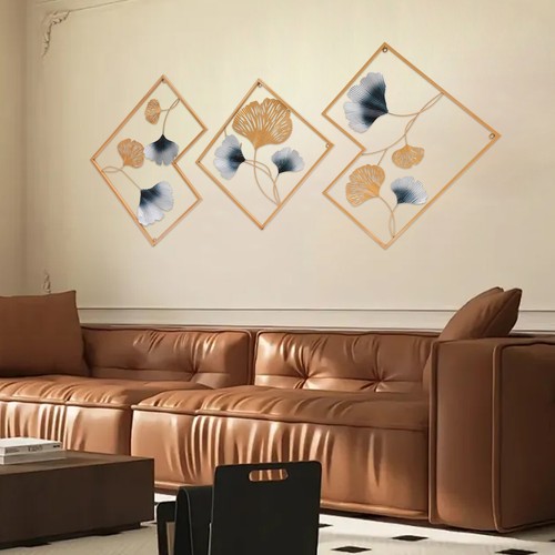 Metal ginkgo leaf wall - ginkgo,