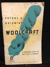 Vintage RARE Patons & Baldwins Woolcraft - Practical guide to Knitting & Crochet