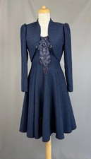 Gina Bacconi Navy Embellished