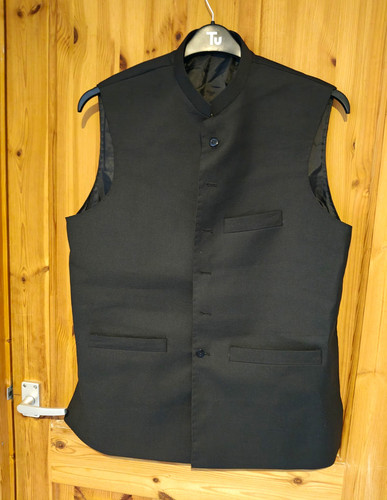 Men black nehru jacket - black,