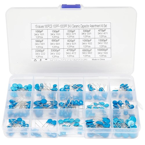 180pcs 100pf 10000pf value - 180pcs, 100pf-10000pf
