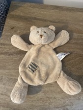 Sainsburys TU Teddy Bear Patch Beige Comforter Plush Soft Toy (a5)