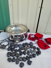 Stone Heater Electric HotStone Massage Kit 30cm with 36 PCS Basalt Stones 