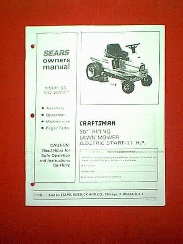 Craftsman hp rear - 11,