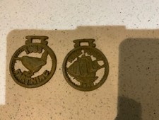 Horse Brasses x 2 Half Penny