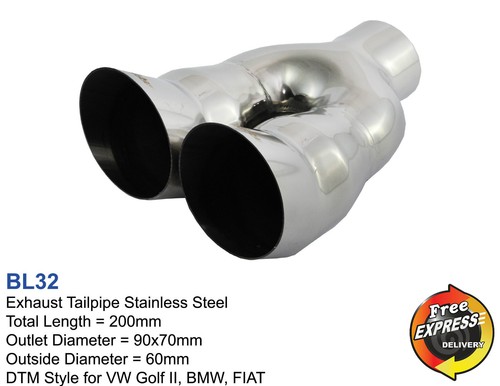 Dual exhaust tip - dual,