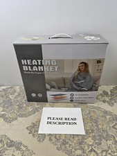 LYMYBETY Heated Throw Electric Blanket, 160 X 130cm Flannel Heated - NO PLUG