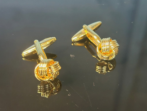 Vintage retro cufflinks knot - vintage,