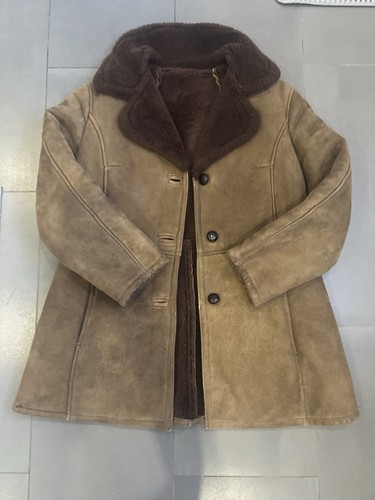 Vintage shearling coat - shearling,