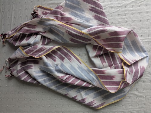 Ikat asian cotton scarf - ikat,