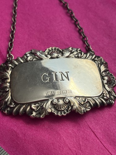 Hallmarked gin decanter label - hallmarked,