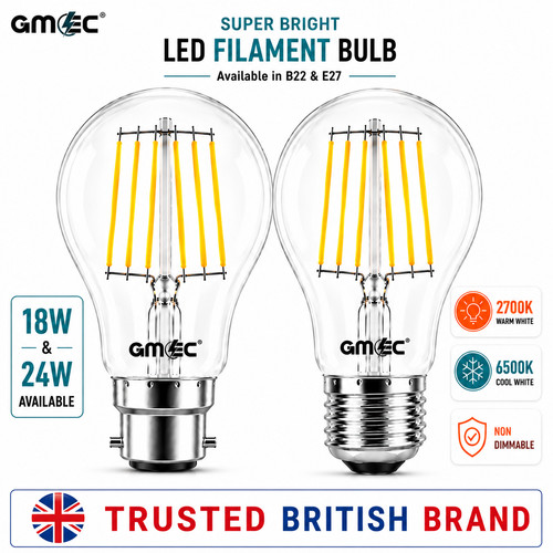 Led filament light bulb - led,