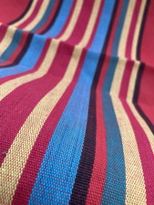 Vintage Late 1970s Woven Stripe Deckchair Fabric